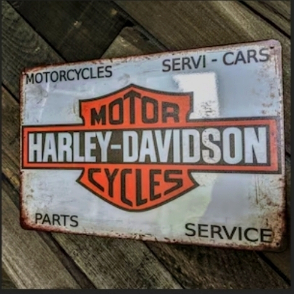 Harley davidson wall Tins - Picture 1 of 4